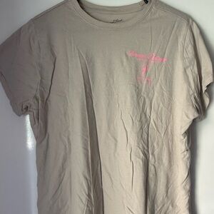 Universal Thread Gray Tee with Pink Script